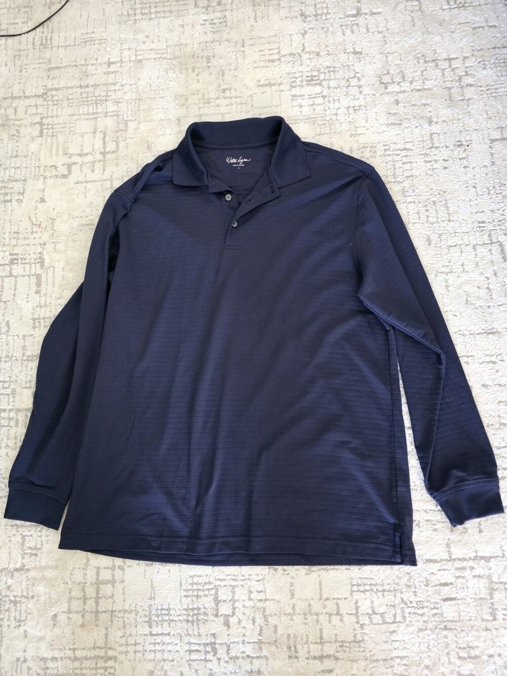 Walter Hagen Essentials Men's Polo Shirt Long Sleeve Size L